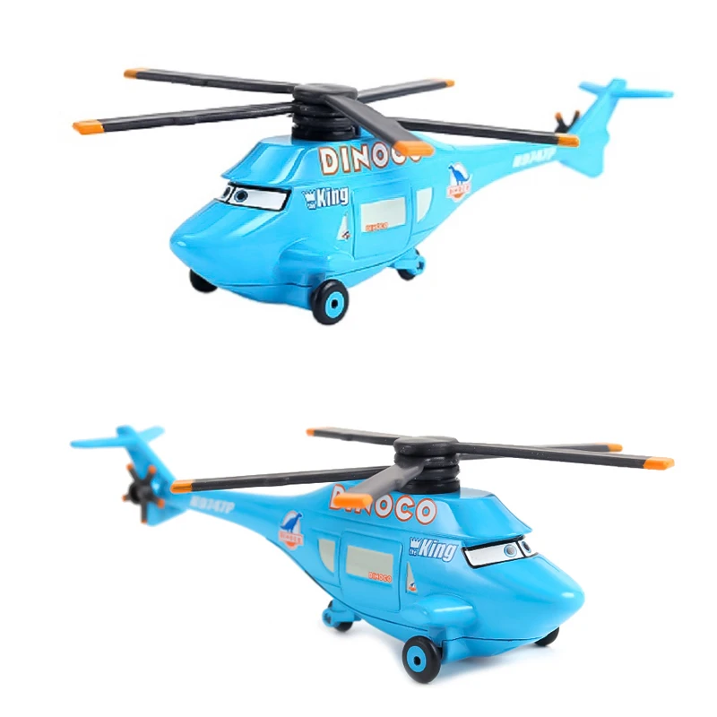 

1:55 Disney Pixar Cars Lightning McQueen, цифровые автомобили, вертолет, литая под давлением модель из сплава, игрушки, автомобили, подарок