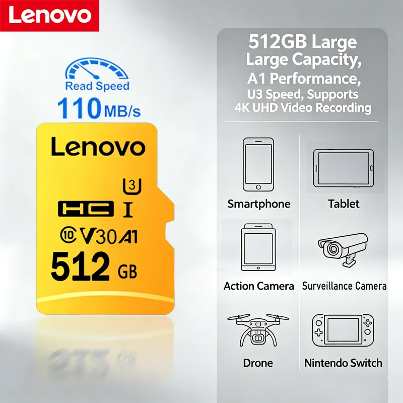 High Speed Micro SD Card 128GB 256GB Class 10 A1 V30 up to 110MB/s Waterproof for Camera Drone Driving Recorder Memory Card view 6
