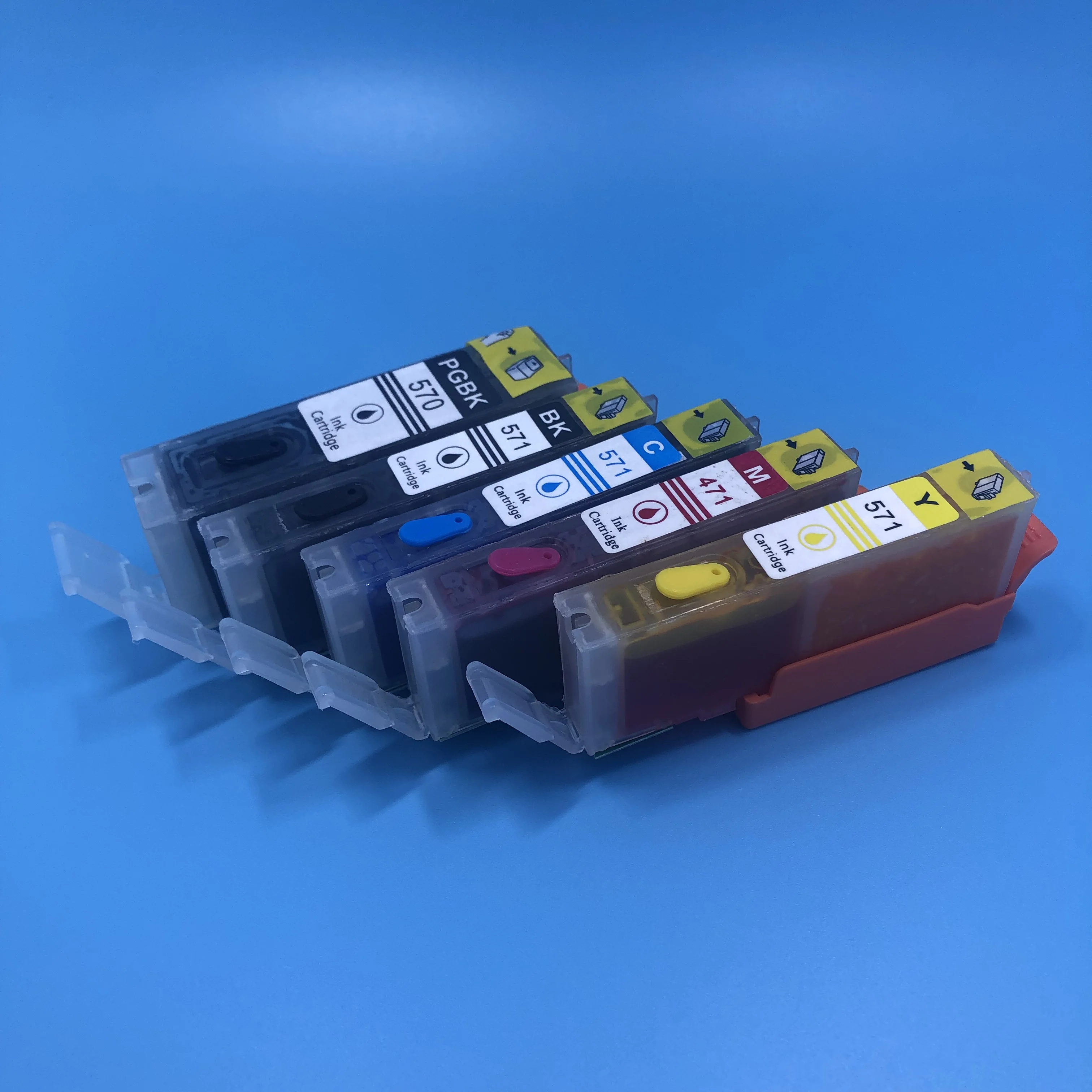 5Color Full Refillable Ink Cartridge PGI-570 CLI-571 for Canon PIXMA MG6850 MG6851 MG6852 MG6853 TS5050 TS5051 TS5053 TS5055