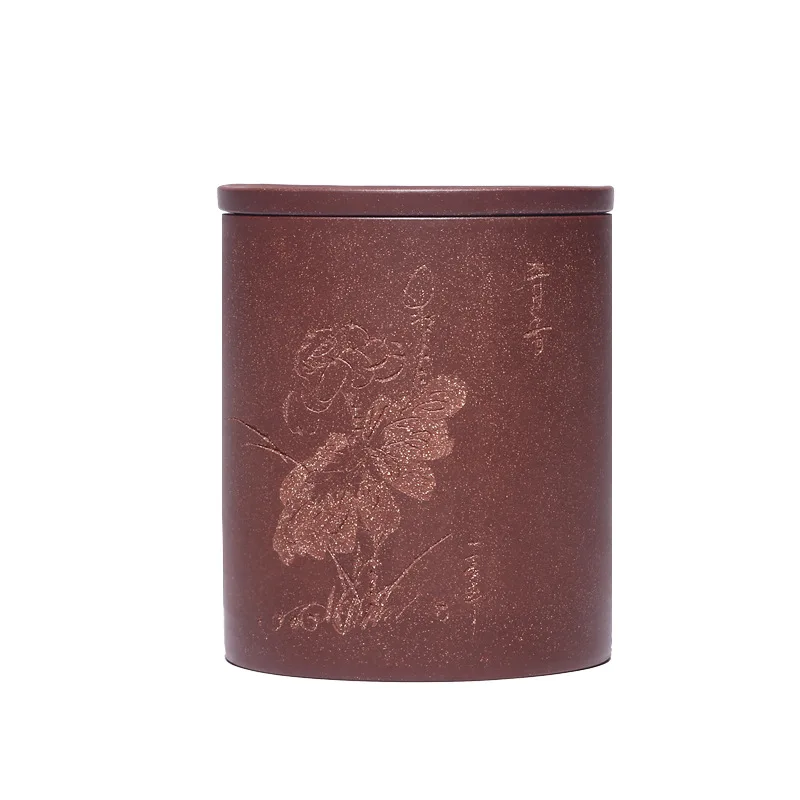 Purple sand can Pu'er storage tea can Wake up can Black tea  Purple sand tank Small one catty