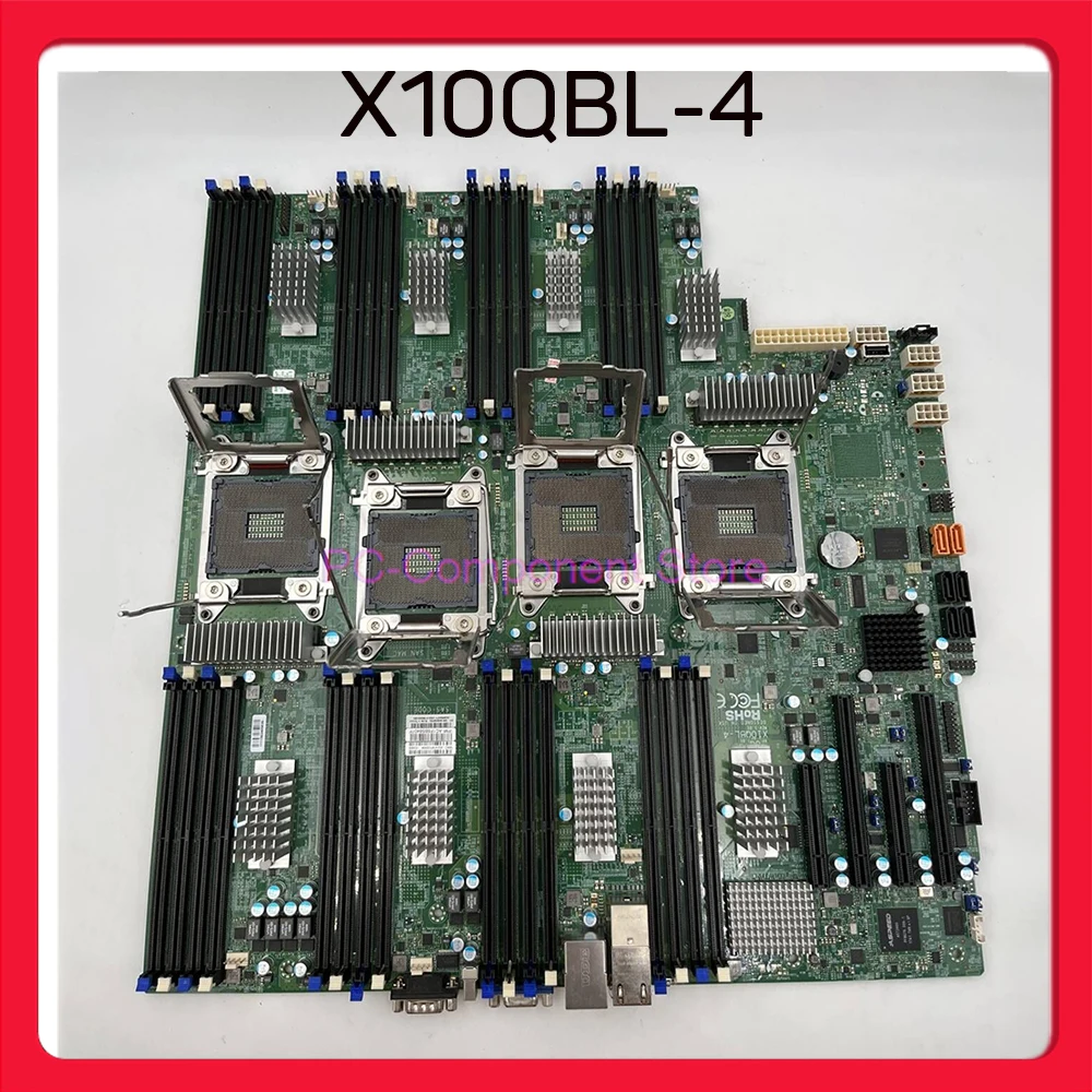 For Supermicro Server Quad Socket R3 (LGA2011) DDR4 Motherboard E7-4800 V4/V3 GbE LAN Ports X10QBL-4