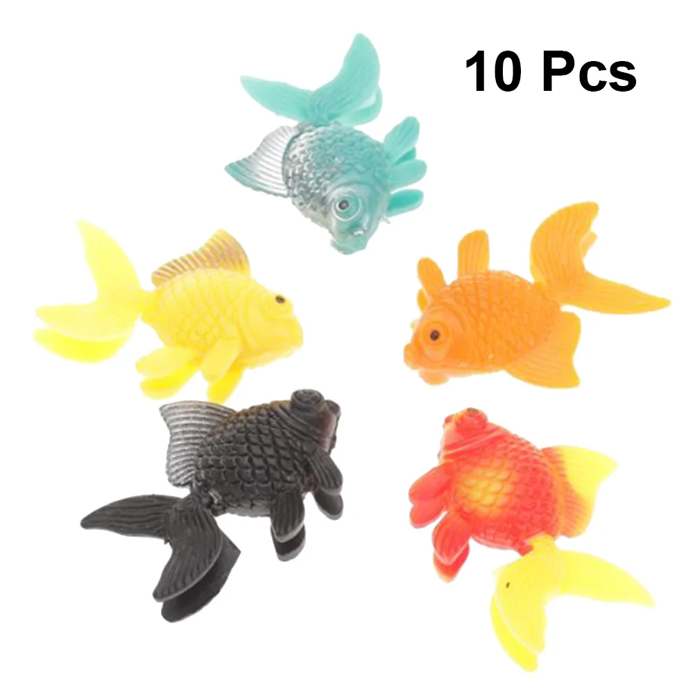 

10Pcs Artificial Fish for Aquariums Lifelike Decor Random Colors Durable Material Natural Movement Artificial Fish