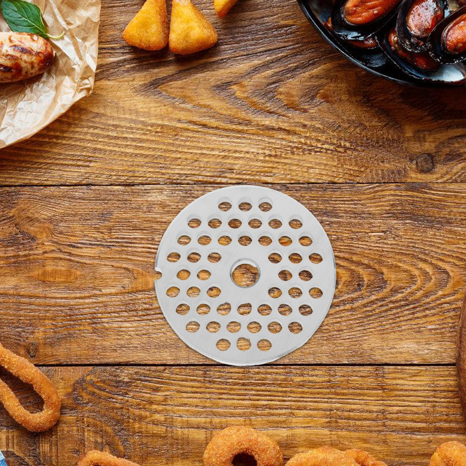 

12 Hole Meat Grinder Accessories 6mm Stainless Steel Plate Blade Replacement Part Kitchen Tool Mincer Attachment