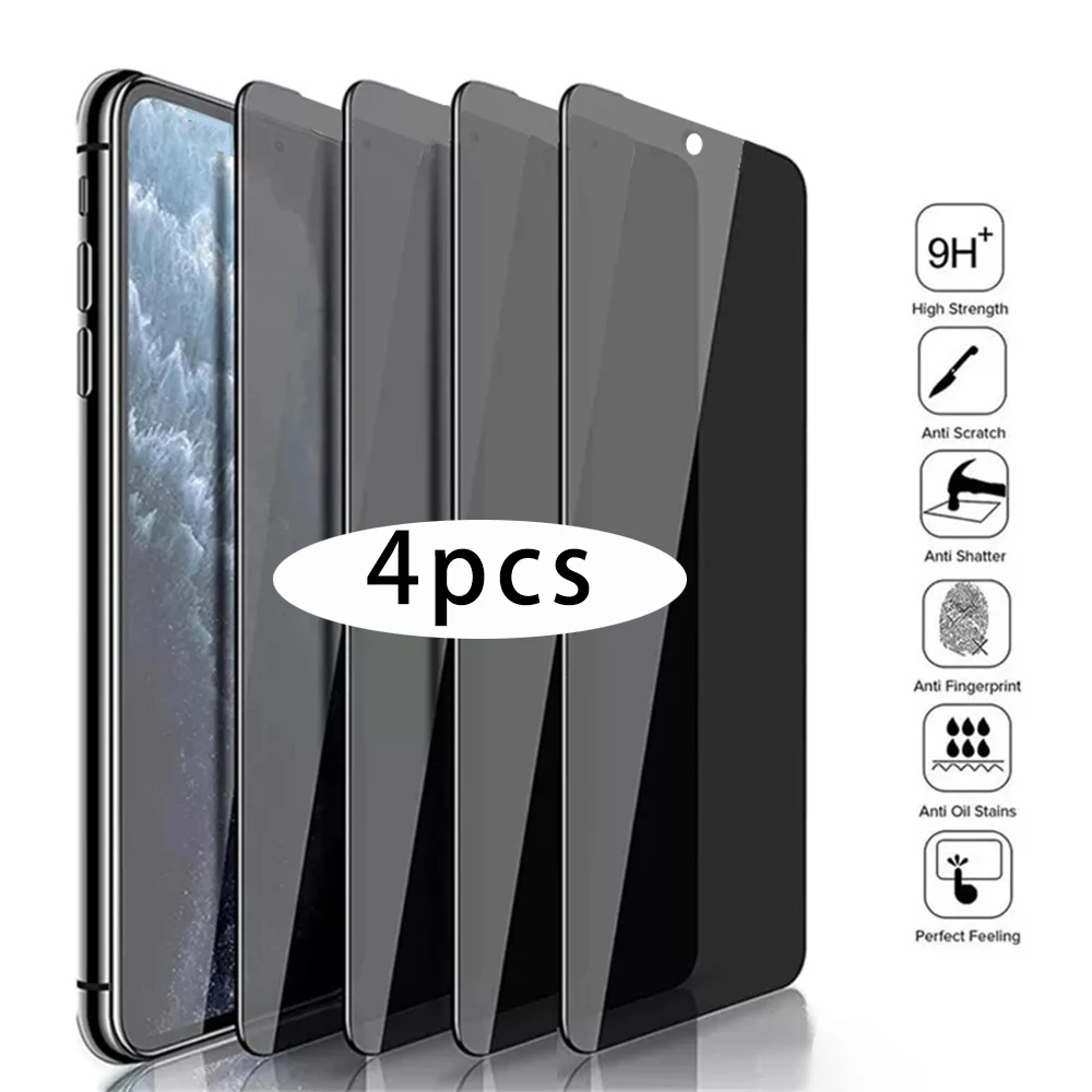 4 pieces!Privacy Screen Glass For Xiaomi Poco X3 GT NFC Pro  Protective Glass For Xiaomi Poco X4 GT Pro 5GTempered Film