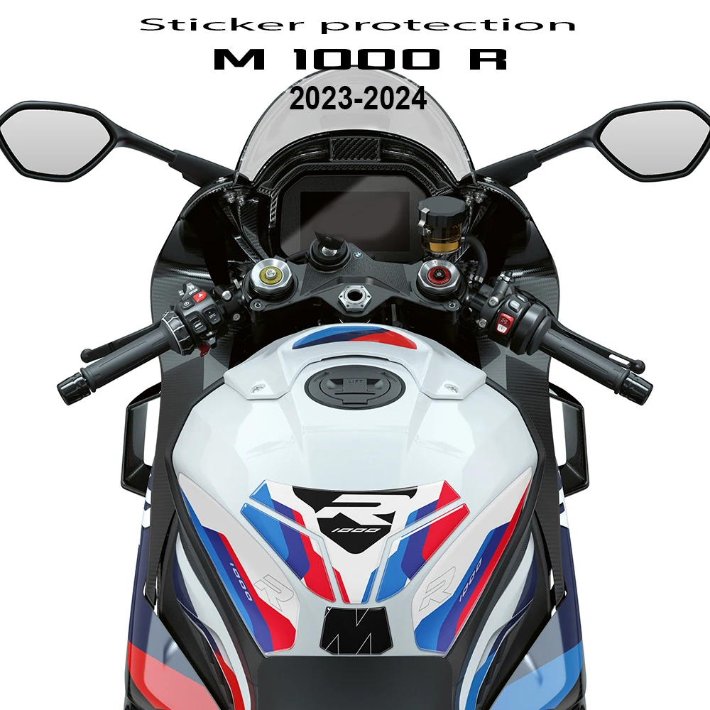 

For M 1000 R M1000R Accessories Motorcycle 3D Resin Protection Kit Fuel Tank Pad Knee Grip Traction 2023 2024