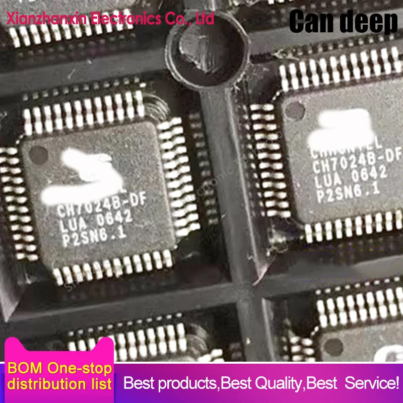 1~5PCS/LOT  CH7024B-DF CH7024B QFP48 Video coding chip in stock