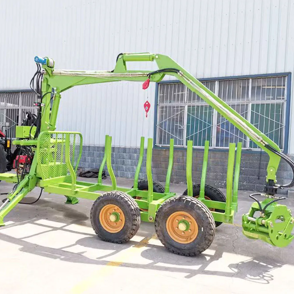 Customized 9hp Logging Timber Trailers For ATV