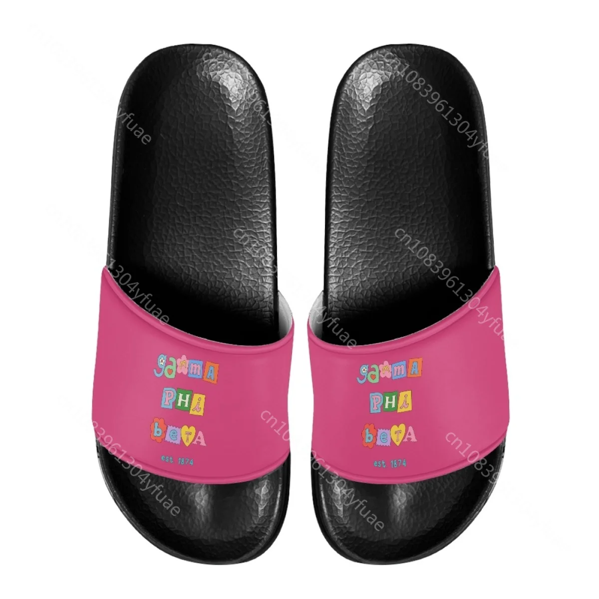 Aangepaste naam damesslippers nieuwe mode Gamma Phi Beta Sorority Gift licht comfortabele badkamerslippers voor meisjes antislip