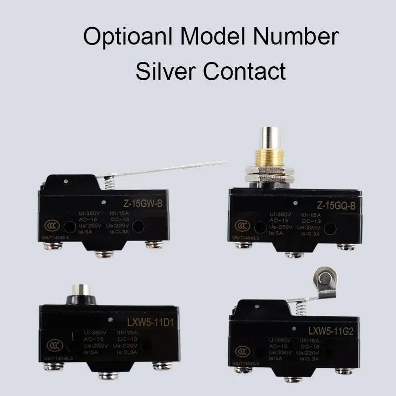 Mikroprzełącznik krańcowy mały ogranicznik podróży przełączniki LXW5-11G1/G2/Q1/M3 śruba stopa 1NO 1NC srebrny kontakt