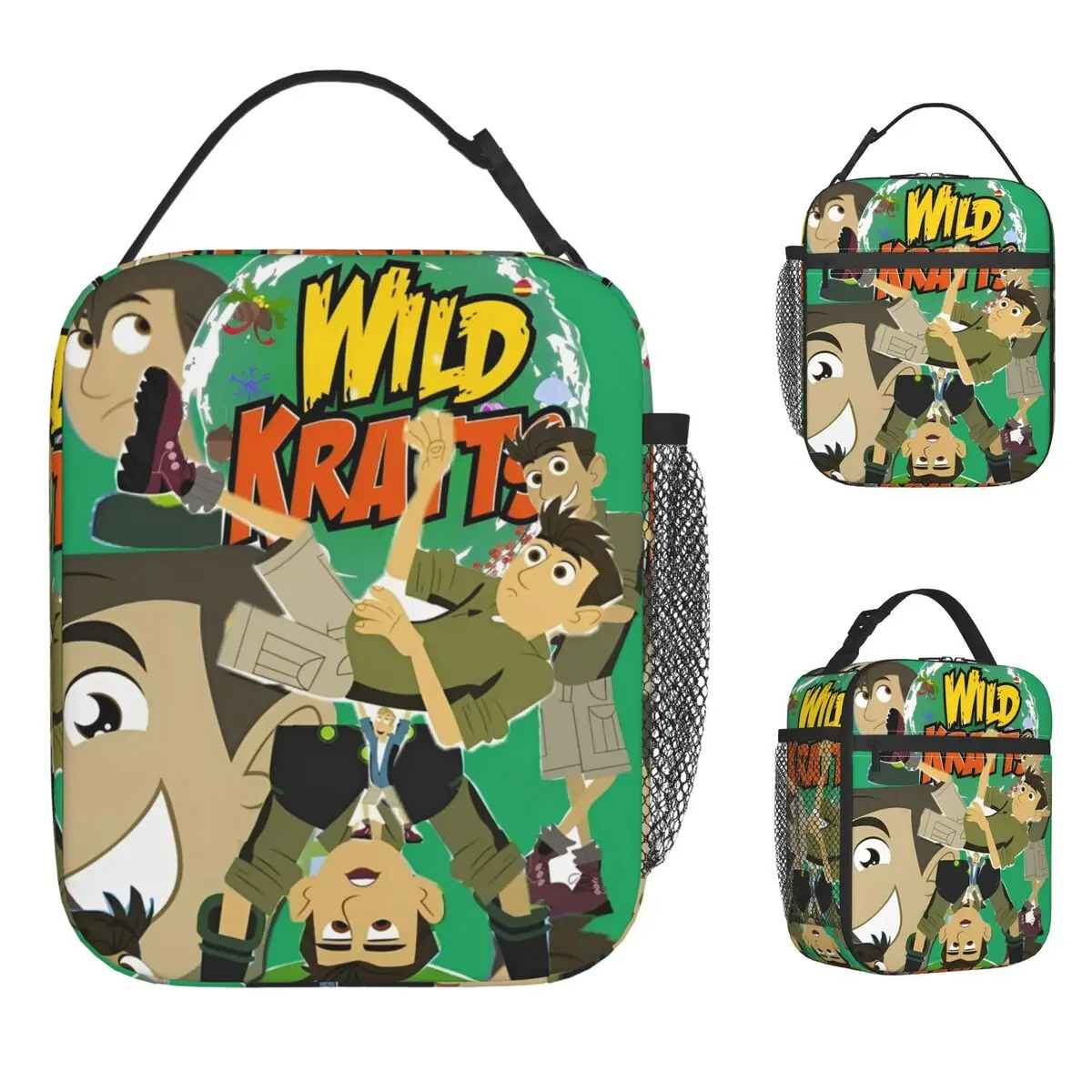 

Сумка для обеда Wild Kratts, модная коробка для обеда для детей, портативная сумка-холодильник для пикника на открытом воздухе, оксфордские термосумки-тоут на заказ
