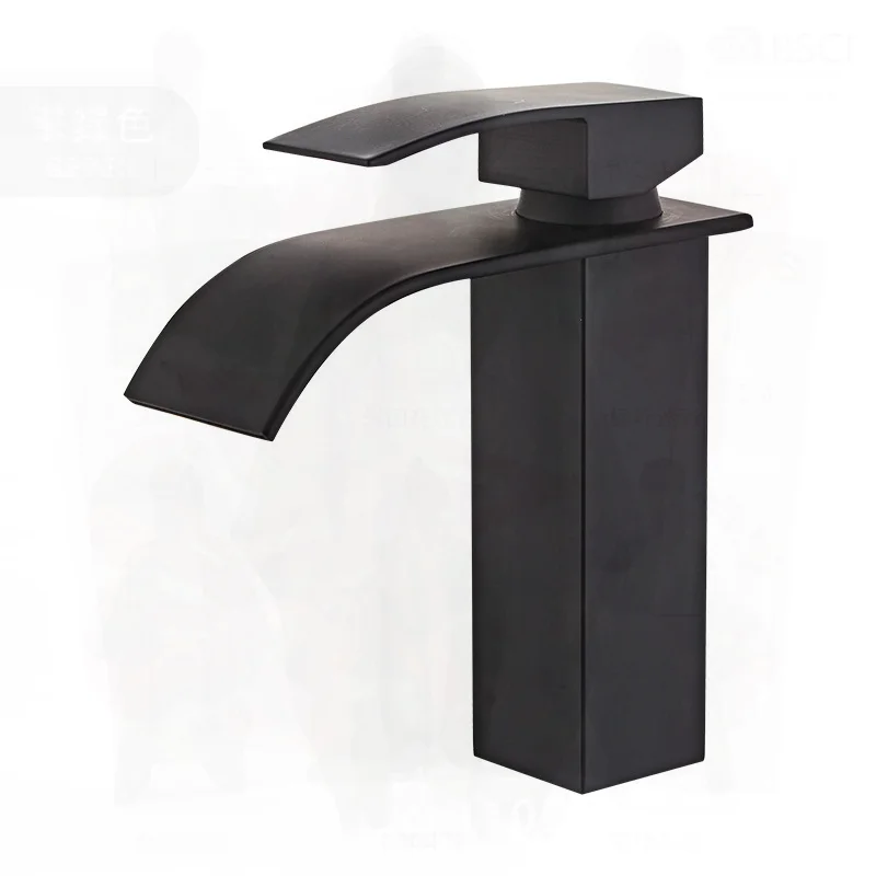 black-copper-core-waterfall-faucet-for-wash-basin-bathroom-toilet-modern-stainless-steel-hot-and-cold-mixed-basin-mixer-tap