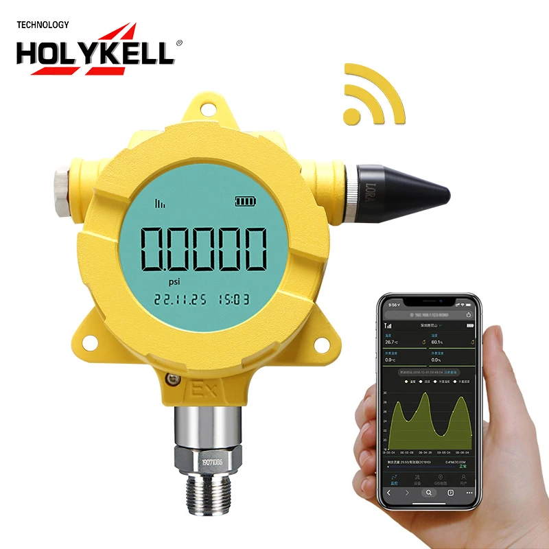 Holykell high quality industrial 4G GPRS Lora wireless oil pressure transmitter