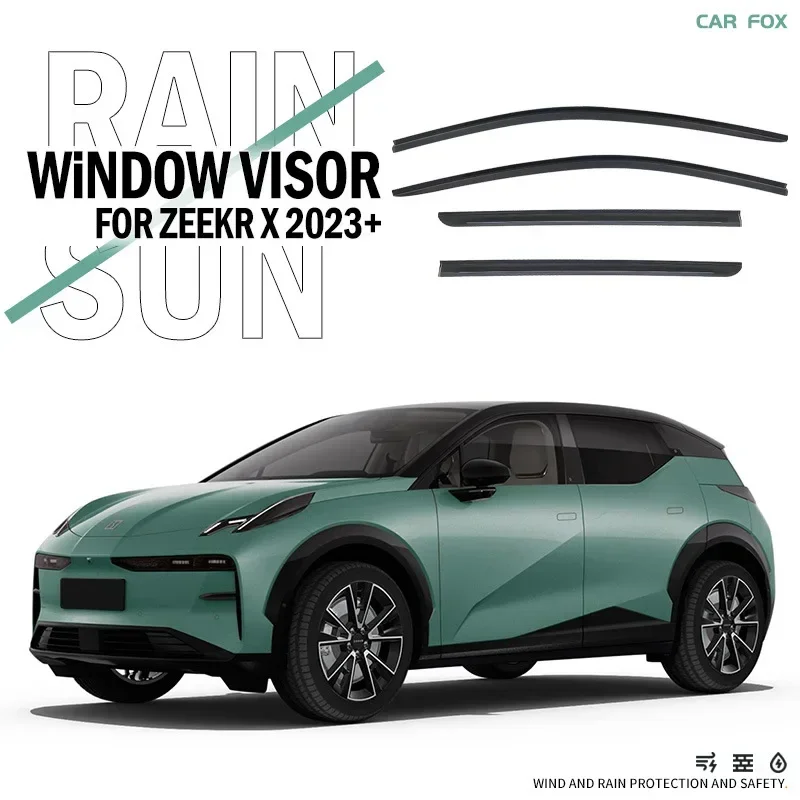 Fit for 2023 2024 2025 ZEEKR X Window visor Car Sun Rain Guard Vent Shade Deflector Wind Weathershield Moulding Trim