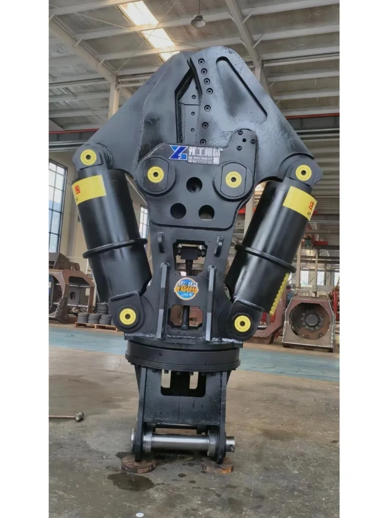 Double Cylinder Hydraulic Shear With Quick Connector Easy Install Attachment For Construction Machinery