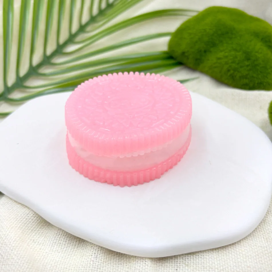 Handmade Silicone For Big Oreo Relief Squishy Toy Mochi Taba Squishy New Fidget Toy Biscuit Pinching Toy