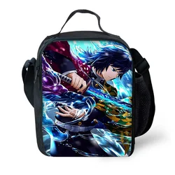 Demon Slayer Tomioka Giyuu Child  Large Capacity Bag for Boy and Girl Student Outdoor Picnic Resuable Thermal Cooler Lunch Box