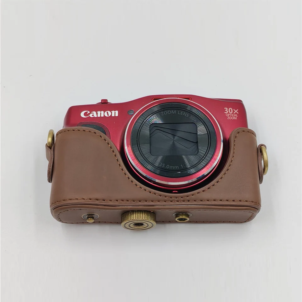 Pu レザーカメラケースキヤノン PowerShot SX710 SX710HS SX700