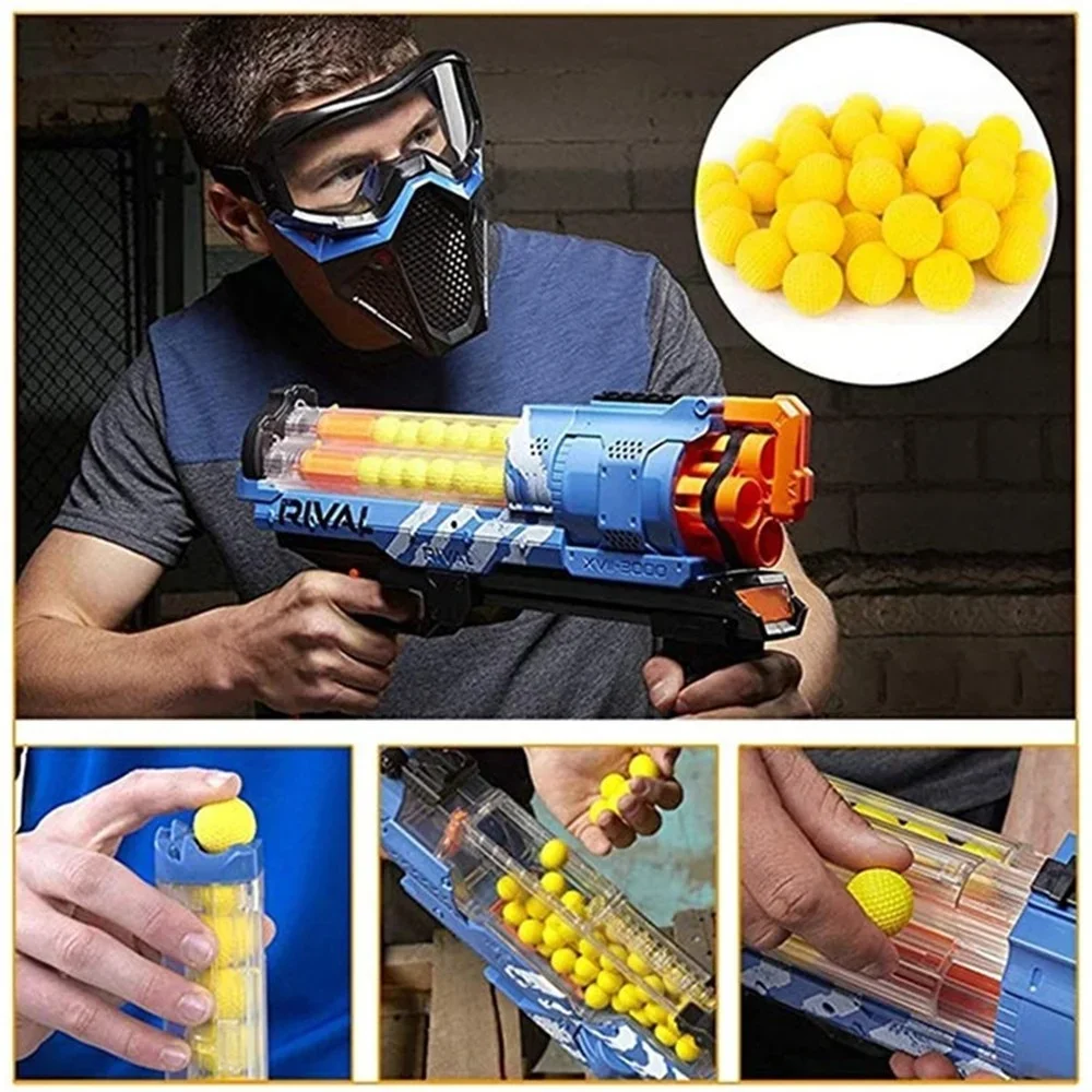 25/250 Green Bullets Ball for Nerf Rival Zeus Apollo Bullets Toys Gun Soft Round Darts for Nerf Rivals Gun Toy Children\'s Gift