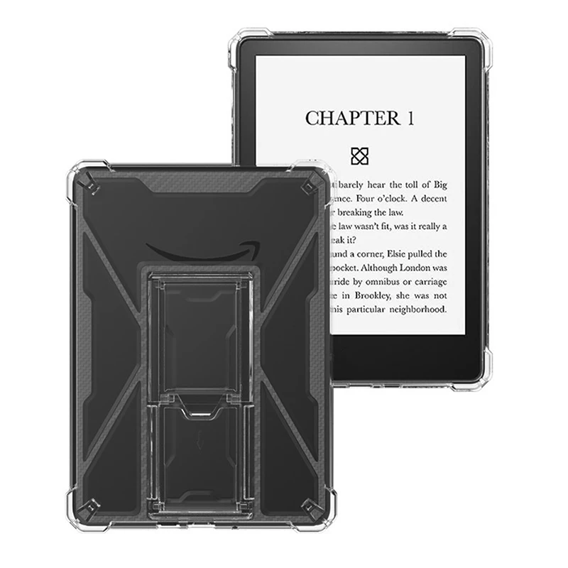 Étui de protection transparent en TPU avec support, Kindle Paperwhite 2024, Turnsoft, lecteur de livre électronique, housse de protection pour tablette