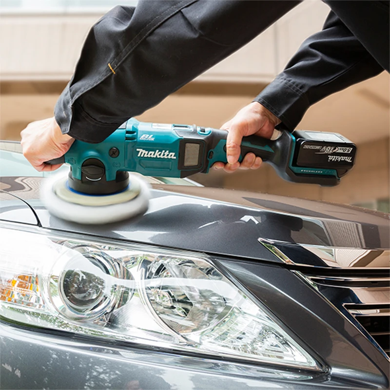 Makita DPO500Z Cordless Random Orbit Polisher 5'' 125MM Automobile Beauty High Speed Glazing Polishing Machine 18V Tool Only