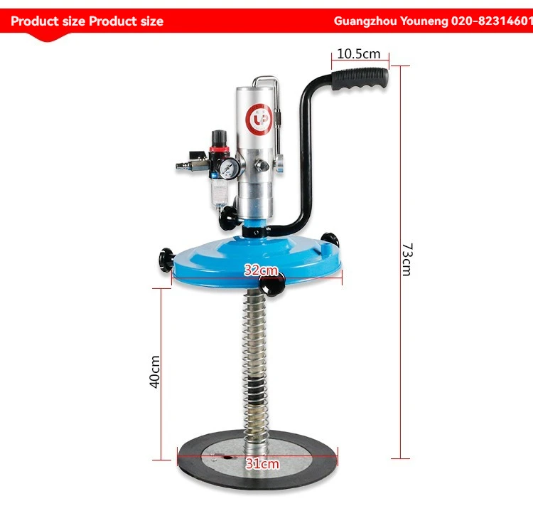 Butter Pump Mobile Grease Filling Machine, Truck Grease Gun Pneumatic Pump, Lubricating Grease Pump