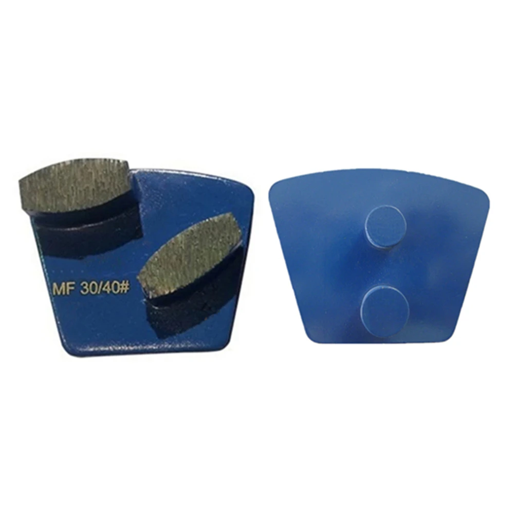 STI09 Trapezoid Concrete Grinding Tools Grit 16 Two Pins STI Metal Bond Polishing Pads with Two Segments Concrete Floor Grinder