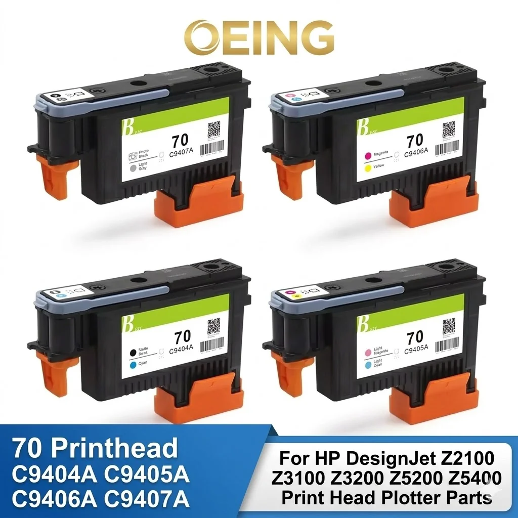 70 Printhead C9404A C9405A C9406A C9407A For HP DesignJet Z2100 Z3100 Z3200 Z5200 Z5400 Print Head Plotter Parts