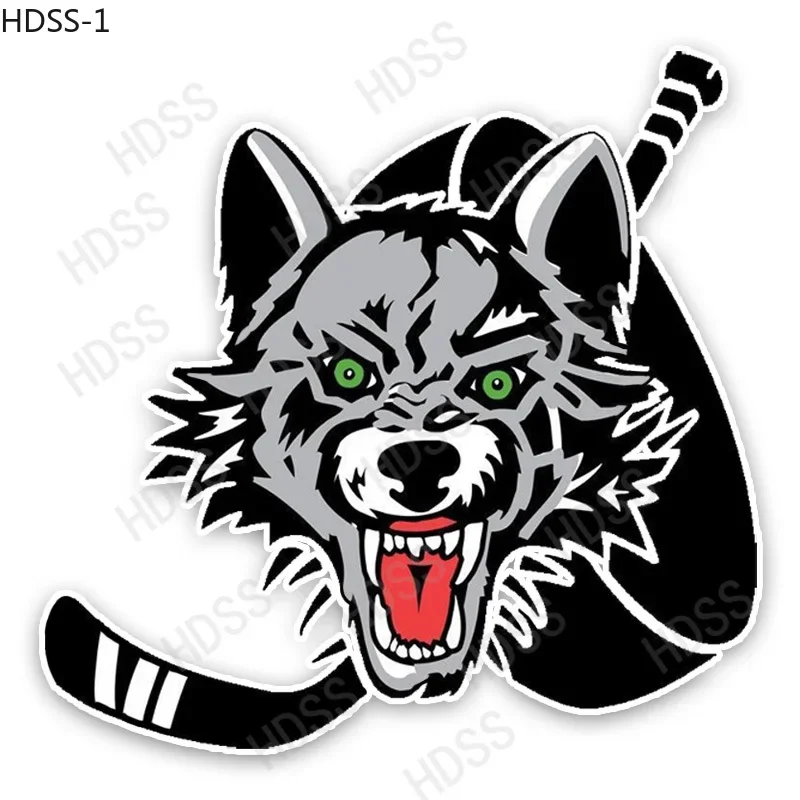 

HDSS Gray Wolf Head Car Stickers Funny Vinyl Animal Stickers Windshield Stickers Motorcycle Helmet Laptop Decorative PVC