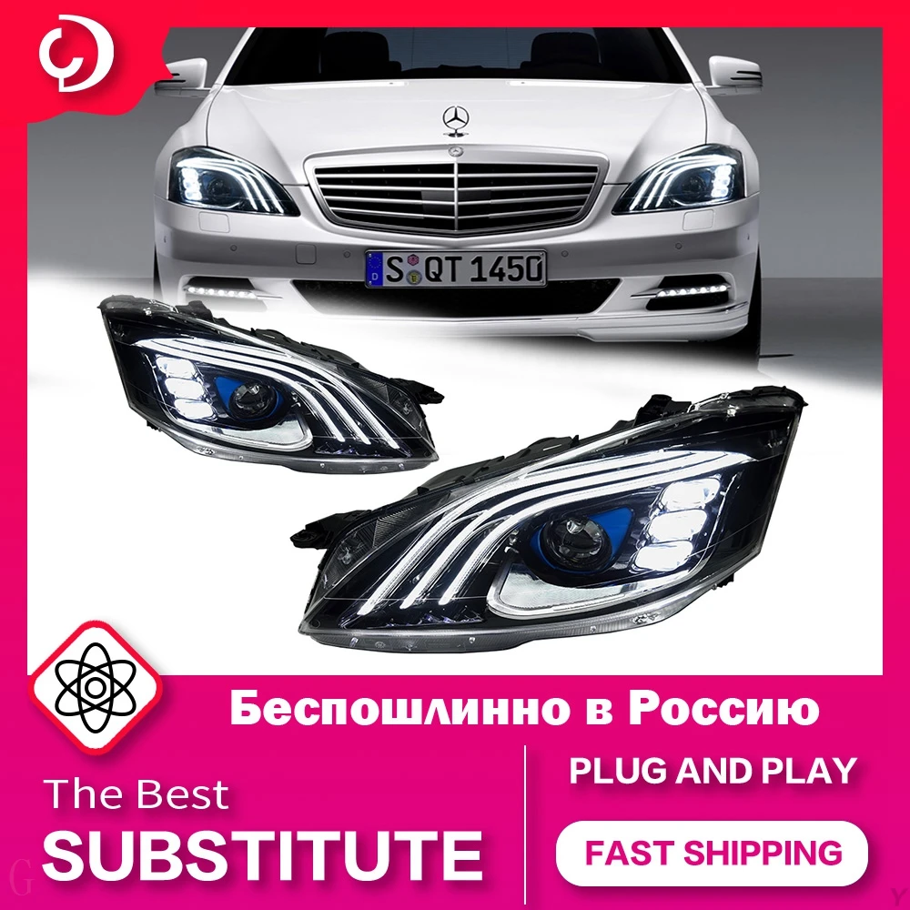 

AKD автостайлинг фары для W221 фары 2006-2013 Maybach Стайлинг DRL Передняя лампа светодиодный проектор автомобильные аксессуары