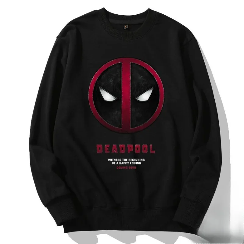 

Marvel The Avengers Deadpool Spring and Autumn Round Neck Pullover Sweatshirt for Boys Casual and Versatile Retro Style Top Gift