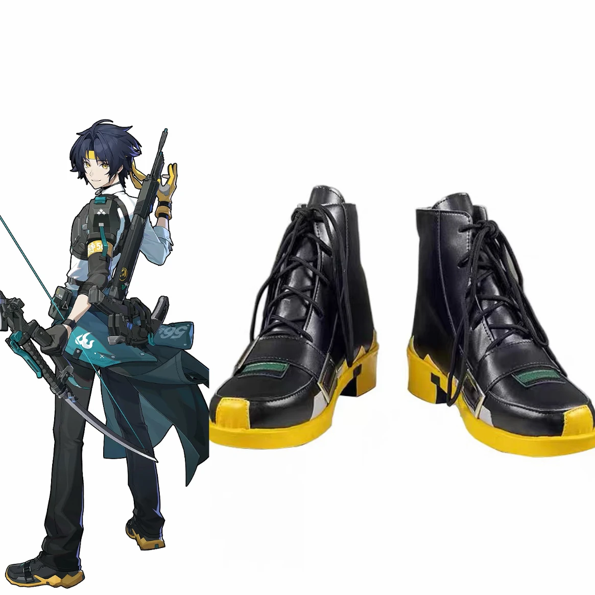 Asaba harumasa cosplay sapatos jogo zenless zona zero cosplay masculino traje de halloween zz asaba cosplay sapatos