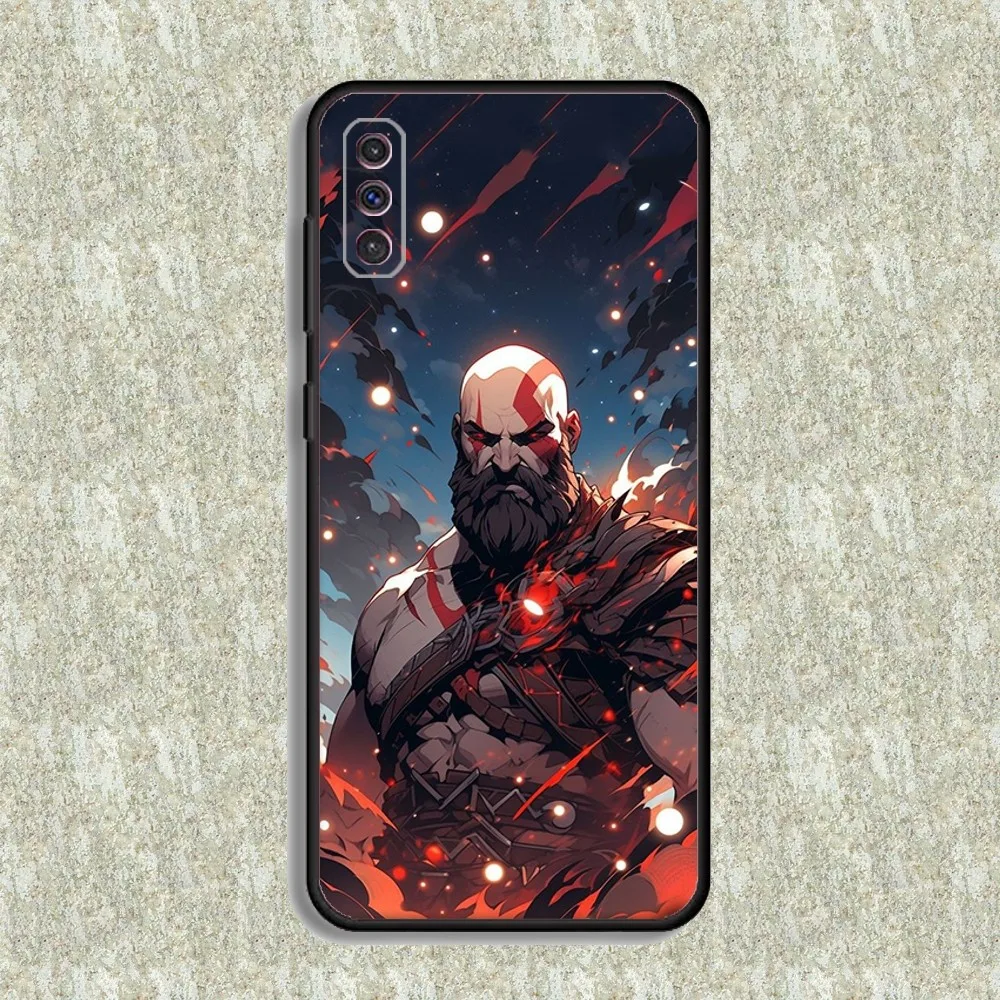 G-God of W-War Phone Case For Samsung S23,23,22,30,21,10,9,Note20 Ultra,Lite,Ultra,5G,Plus,FE,Black Soft Case