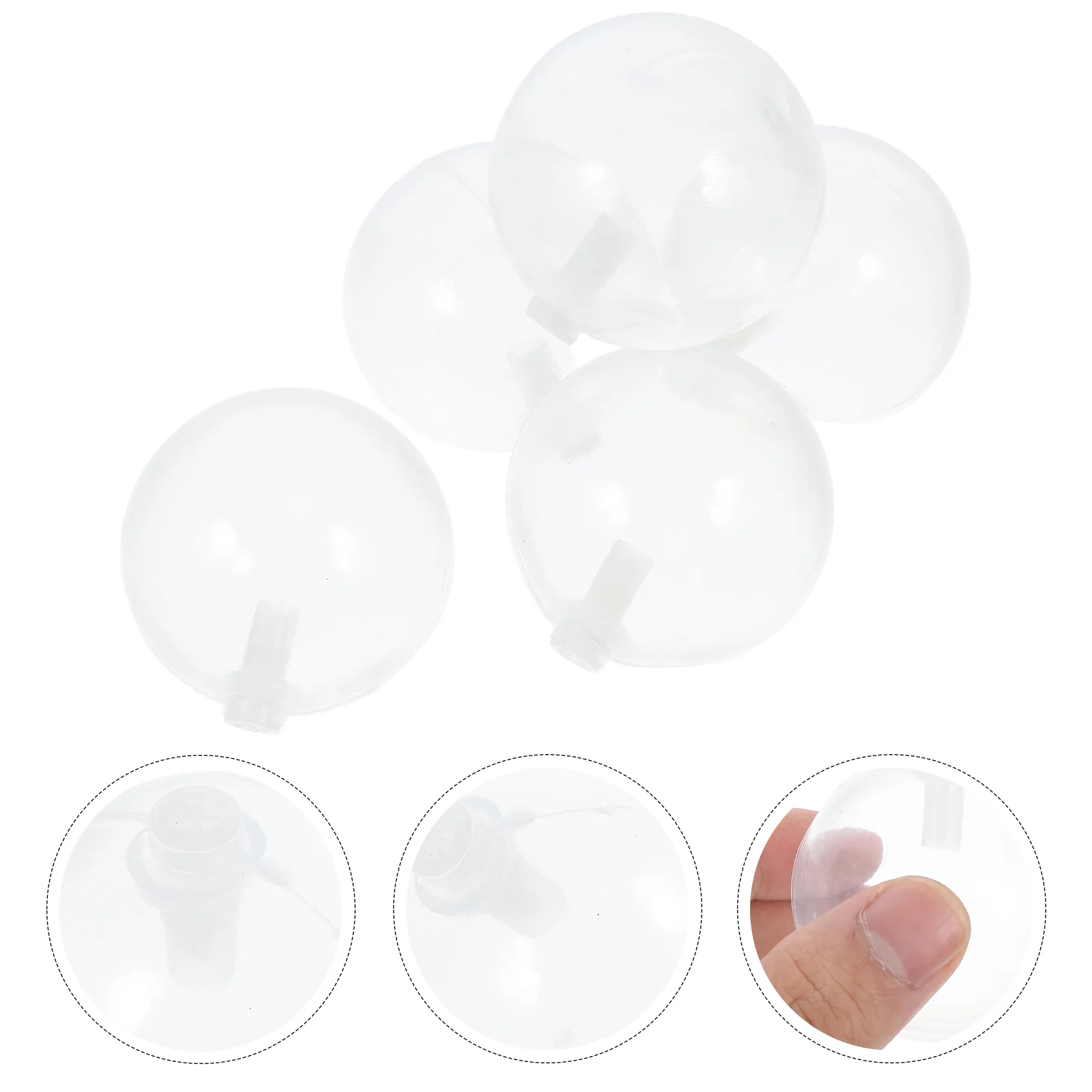 5 Pcs Spherical Squeaking Air Bag Squeakers for Dog Toys Foam Jet Machine Babies Plastic Replaceable Baby