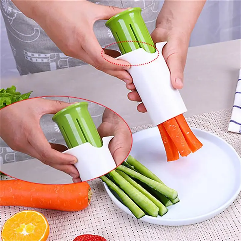 Cucumber Slicer Chopper Vegetable Cutter Fruit Strawberry Corer Carrot Stick Practical Fruit And Vegetable Kitchen Tools