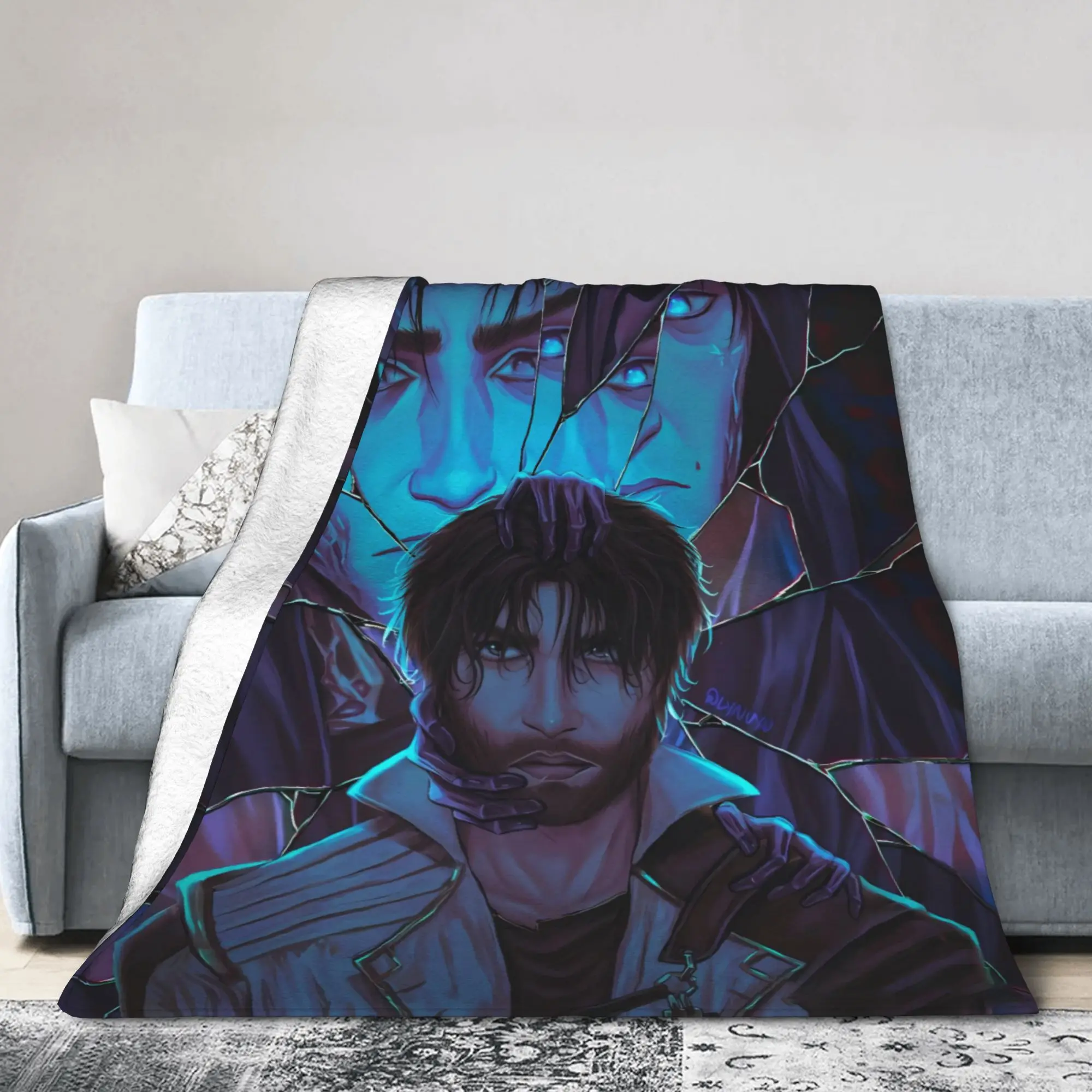 Vi Jayce Caitlyn Viktor Jesus Sevika Arcane بطانية فائقة النعومة ثلاثية الأبعاد طباعة رمي بطانية الشتاء الأريكة كرسي المفرش الجمالي #3