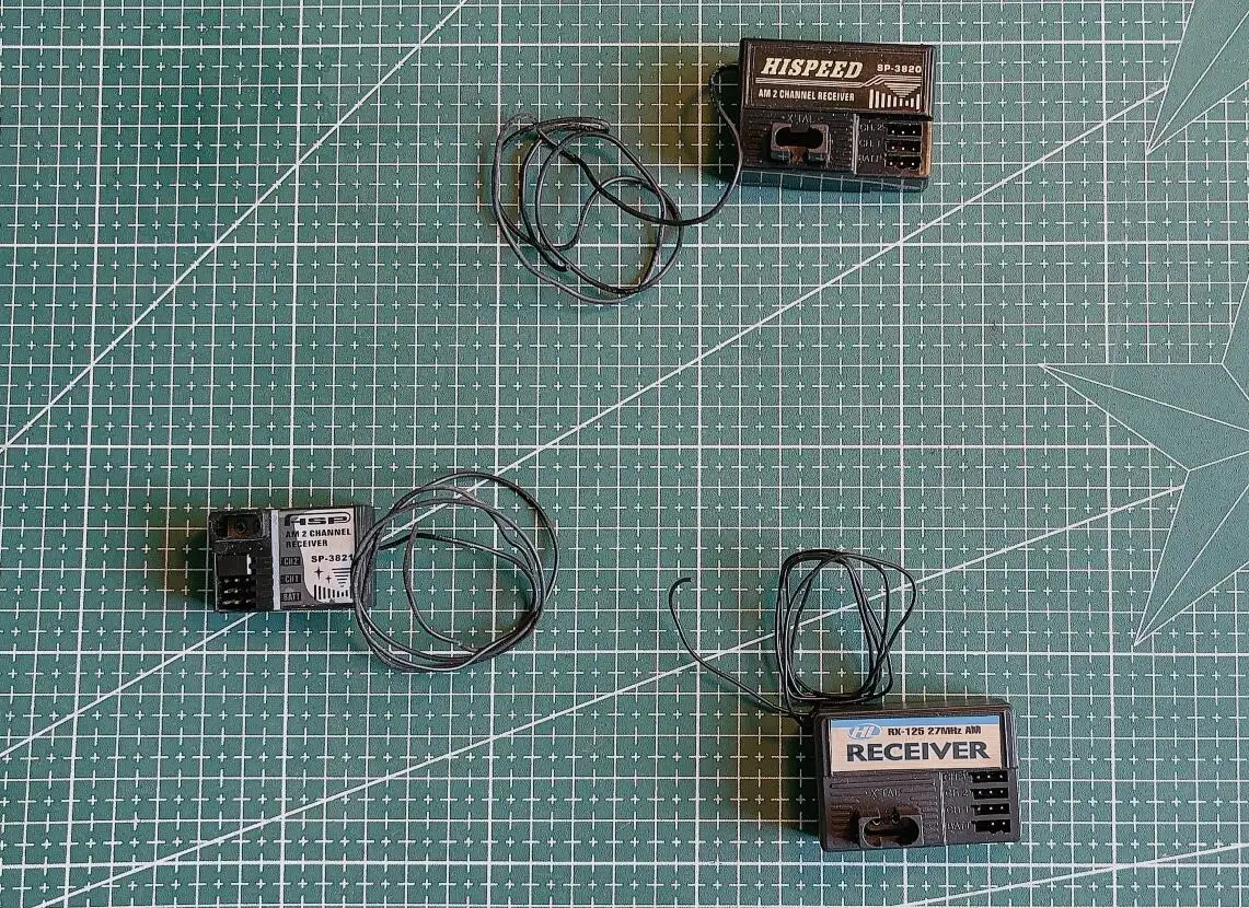 HSP 02071 Am 27MHZ 27M 2 Channel HiSpeed Receiver Sp-3820 SP-3821 Henglong HL RX-125 for 1/8 1/10 RC Car boat 94101 94105 94108