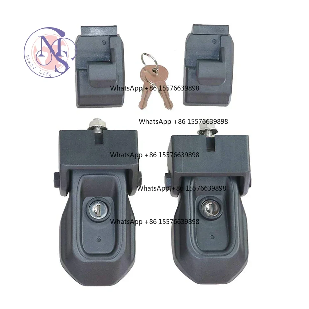 ZOCI-FOR- Left Right Hood Lock Catch Latch Kit With 2 Keys For Jeep Wrangler JL Gladiator JT 2018-2023