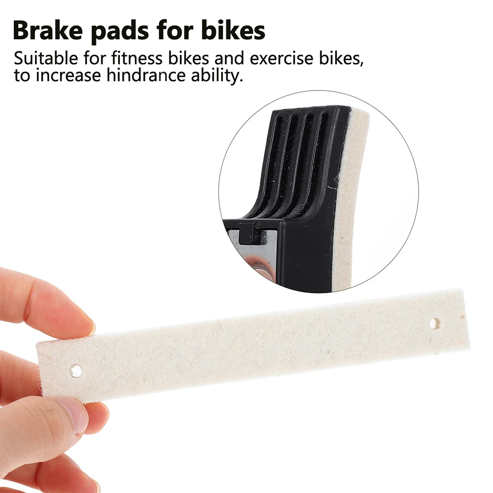 

3Pcs Universal Brake Pads Easy Install Wear-Resistant Cycling Brake Mats for Mountain Bike Gym Exercise Bike Use