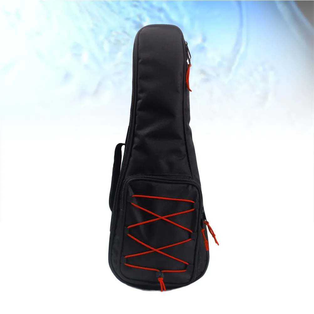 24 Inch Red Cord Guitar Backpack Style Bag Thick Padded Oxford Cloth Convenient Foldable Protective Gig Bag for Acoustic view 2