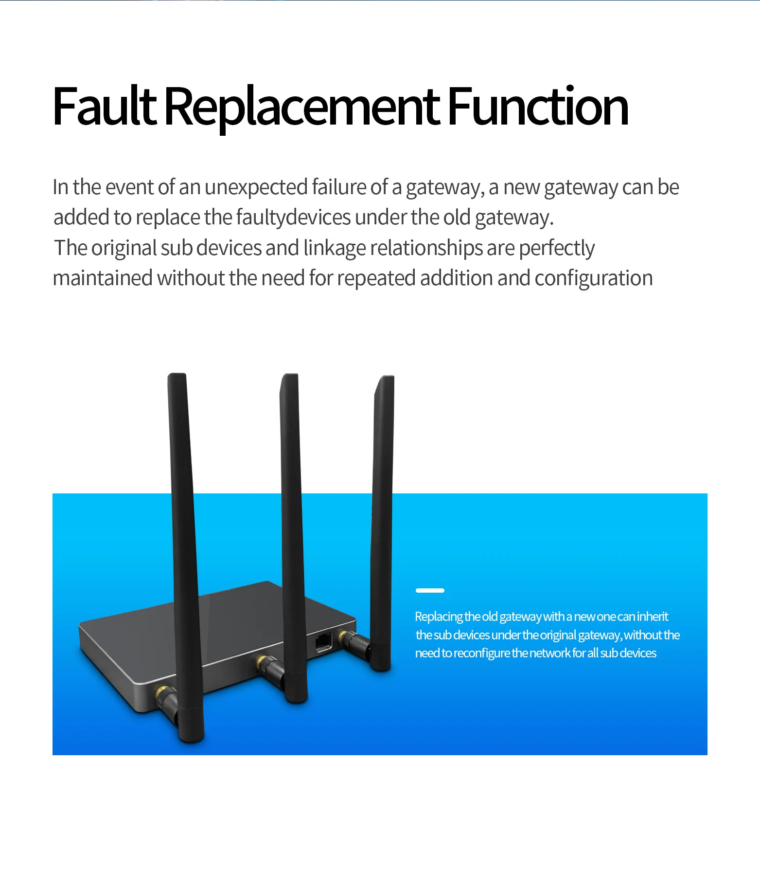 Tuya Dual-mode Gateway Wired Wireless Smart Home Hub Offline Config Fault Replaceable Host