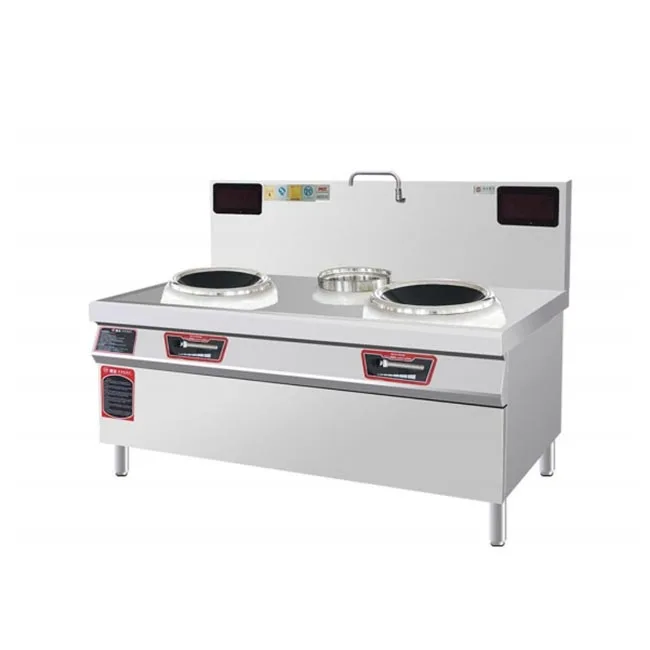 Special Kitchen Equipment Industrial Commercial Restaurant Induction Cooker 15kw Double Head Burner Chinese Wok Stove