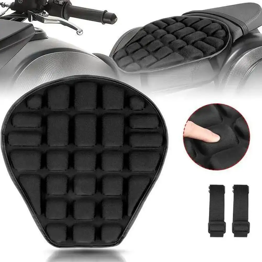 Universal Motorcycle Seat Cover Air Pad Anti Slip 3D Comfort Seat Cushion Motorcycle Comfort Gel Seat Motorbike Cover