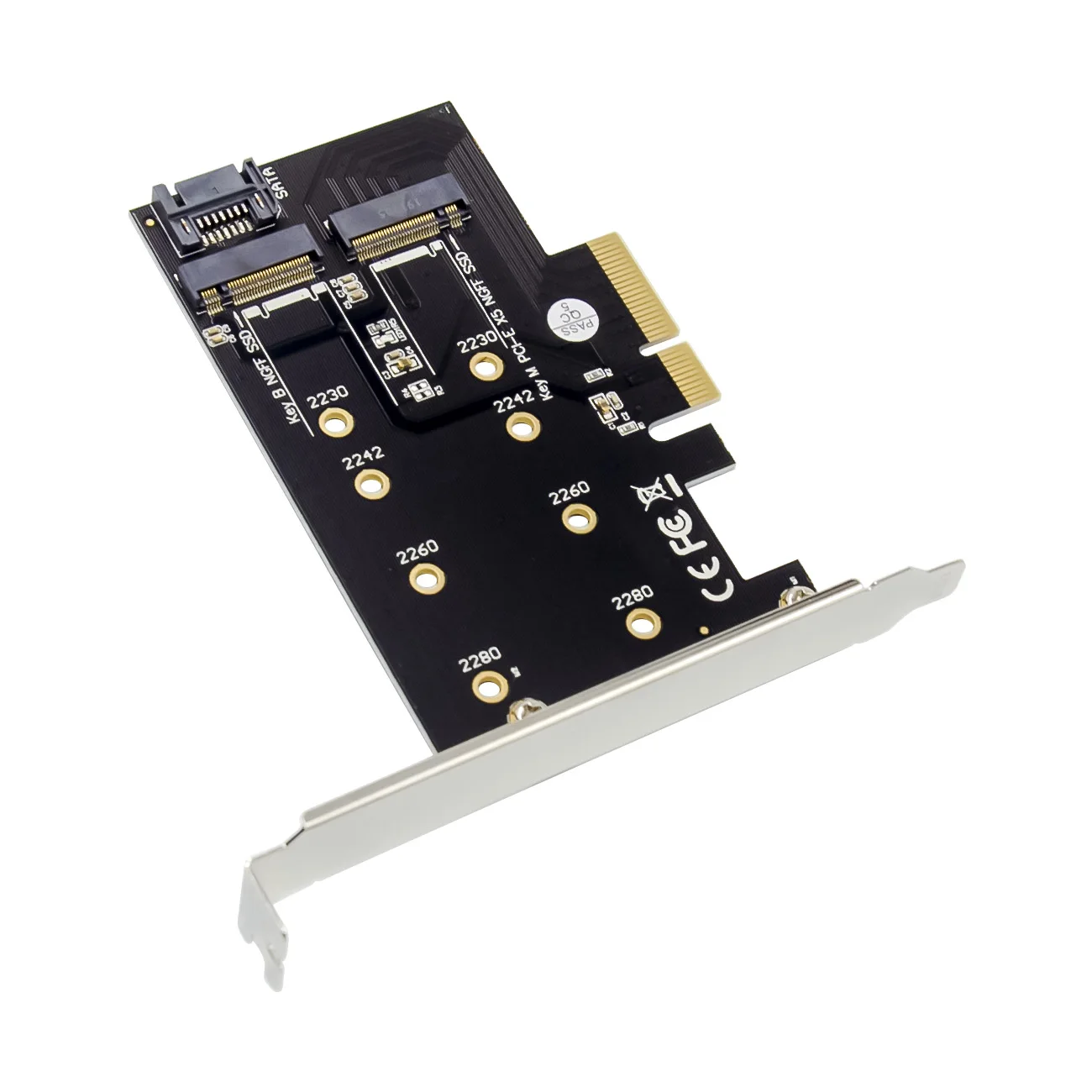 3 قطعة جديد PCIe X4 M.2 NVMe الناهض بطاقة مفتاح م مفتاح B NVME PCIe M.2 22110 2280 2260 2242 2230 SSD محول