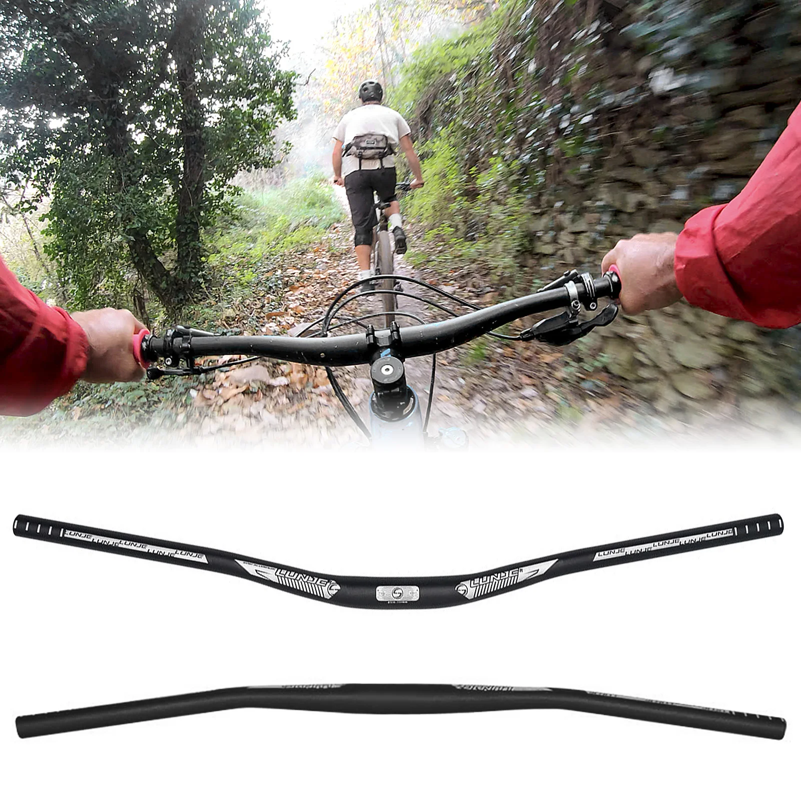 31.8x720mm 31.8x780mm Bicycle Handlebar Cycle Aluminium Alloy Handlebar MTB Extra Long Handlebar Riser Bar