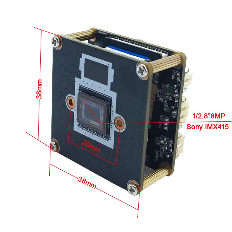 8MP 20FPS/2MP 60FPS MC800S5 SSC378QE+IMX415 Sensor 4K Ultra Low-Illumination AI Human Detection IP Camera Module view 2