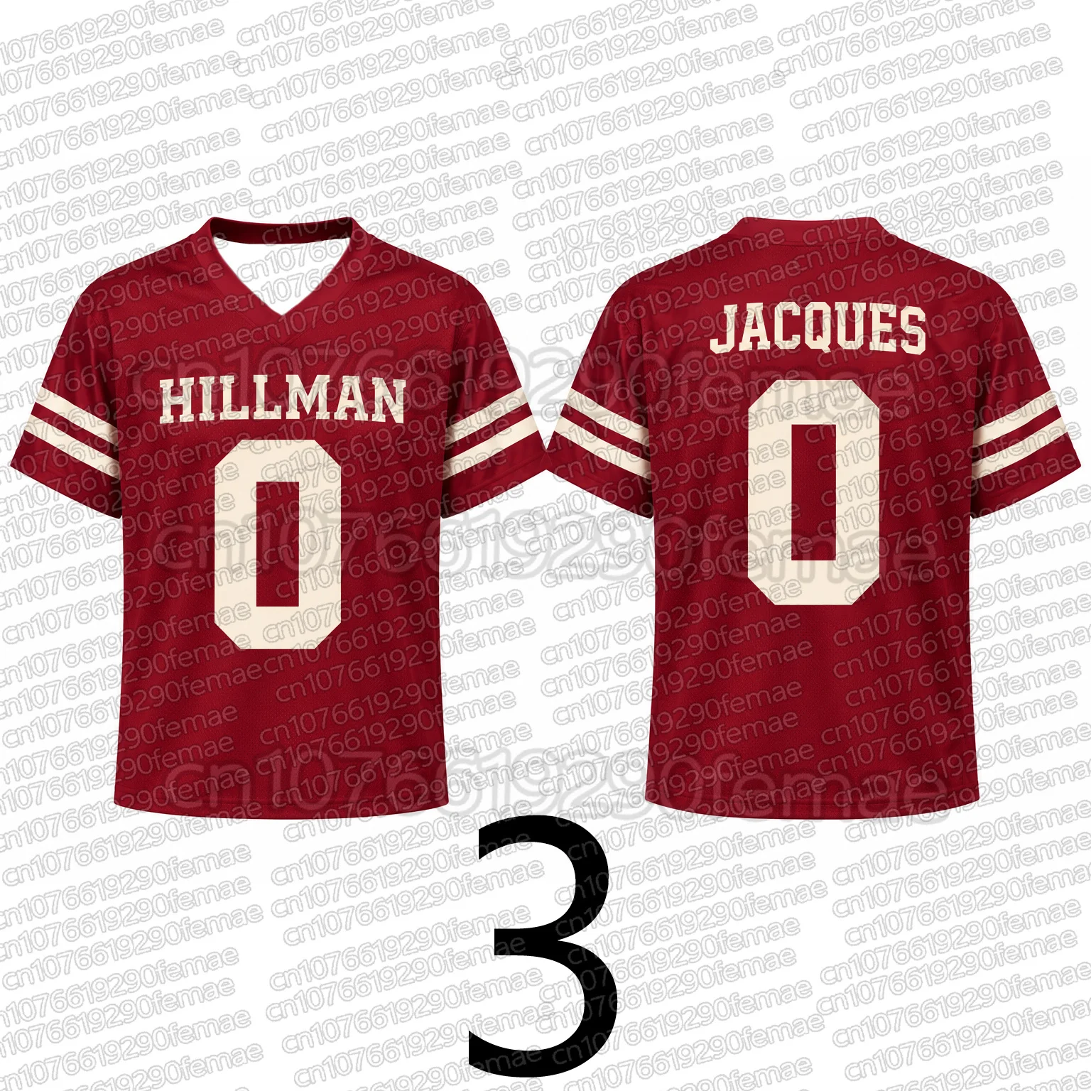 2026 Neues A Different World Damen-Fußballtrikot Hillman College Name Nummer Herren-Print-T-Shirt Amerikanisches Sport-Top – Detail 4