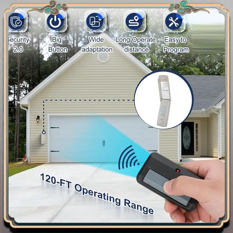 

Durable 371LM For Chamberlain Liftmaster Craftsman Garage Door Opener Remote Keypad 891LM 893LM 373LM 973LM 971LM 893MAX 890MAX