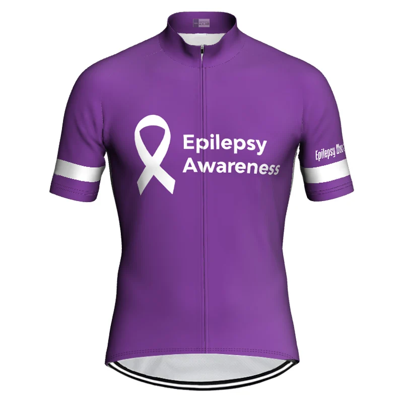 

Cycling Shirt, Epilepsy Awareness Jersey, Mountain Men Bike Jersey Clothes, MTB Road Wear, Summer Motocross Short Race Gear