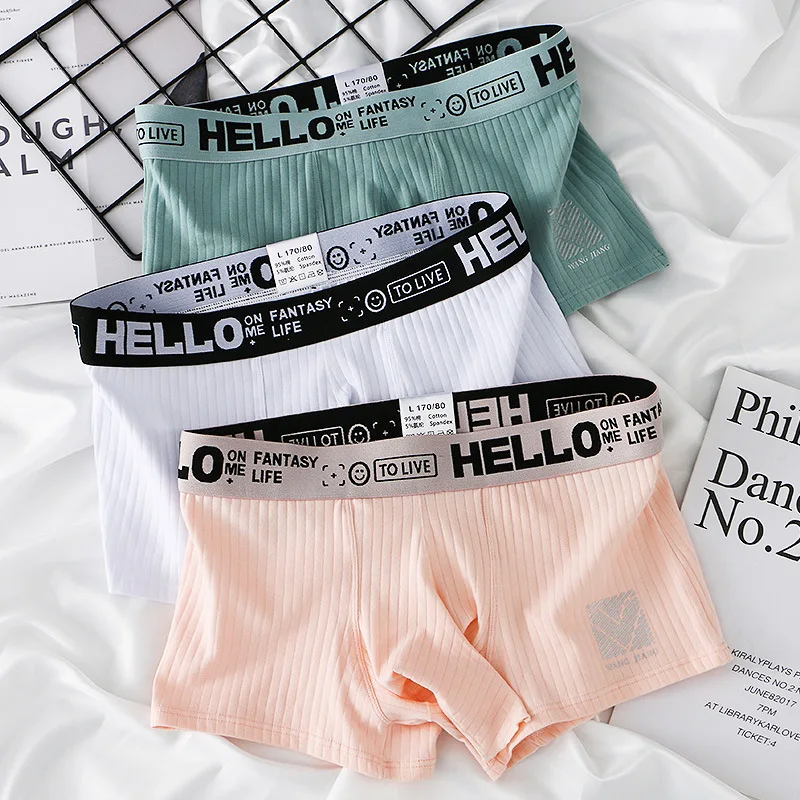 メンズ象の下着綿ボクサーパンツバルジリブペニス穴セクシーなパンティー男性ランジェリー Ropa インテリアエレファントパラ Hombre