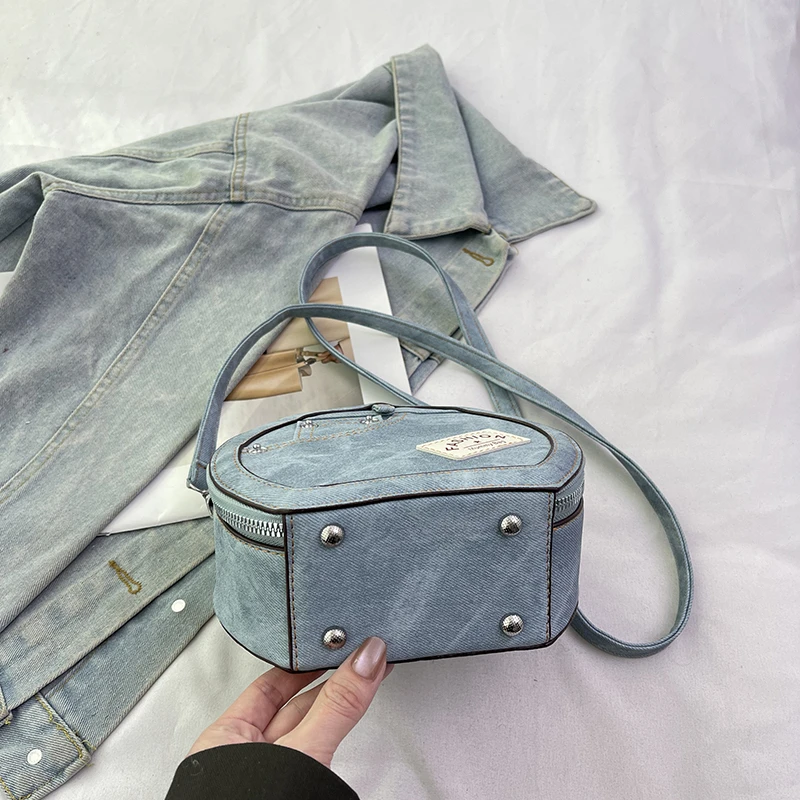 Runde Handtasche Retro Shoudler Taschen für Frauen 2024 Mini kleine Umhängetasche klassische Pu Griff Geldbörse Bolasas runde Einkaufstasche – Detail 22